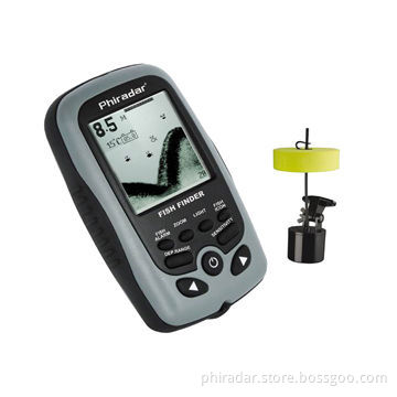 16-level Gray-scale Portable Fish Finder with 3 to 99ft Depth Alarm